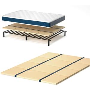 Bed Board Under Mattress Support,Foldable Box Spring,Bed Support Slats(57"x64"Queen Siz)