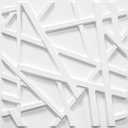 LEVOWAY 33 Pack 3D Wall Panels for Interior Wall Decor, 12''x12'' White Accent Textured Wall Panels, Wall Covering Panles for Living Room, Gaming Room, TV Background, Cover 32 Sq.Ft