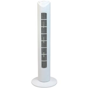 OVENTE 32" Tower Fan for Bedroom, Portable Stand Fan with 90 Oscillation, Adjustable Speed, Compact and Slim Manual Bladeless Indoor Fan Ideal for Cooling Home with Kids or Office, White TFO3SW