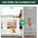 FXW AuraSpace Acrylic Indoor Dog Playpen for Puppies and Small Dogs, 24 Inch, 8 Panels, White
