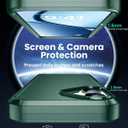 Magnetic for iPhone 17 Case, Compatible with Magsafe,2X Screen Protector,Military-Grade Protection, Drop-Proof Phone Cover for iPhone 17 6.3 inchs, Green