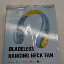 Kids Neck Fan, Portable Bladeless Fans for Kid 4-14Y Girls & Boys, 2600mAh USB Personal Mini Cooling Fan for Travel/Camping/Study, 4 Speeds, Lightweight, Compact, Perfect Summer Gifts for Kids