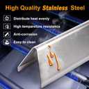 7636 Flavorizer Bars for Weber Spirit 300 & Spirit II 300 GS4 E310 E315 E320 E330 S310 S315 S320 S330, 15.3" Stainless Steel Weber Spirit Grill Parts Replacement for Weber 7636 67046 69797 68843