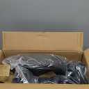 KKTONER Round Rolling Stool Height Adjustable Stool PU Leather Chair with Wheels Salon Spa Drafting stools Small (Black)