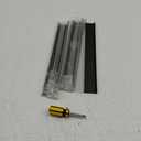 Ravinte 3 Pack Finger Pulls for Cabinets 254mm/10 Length Black Edge Pulls Matte Black Finger Cabinet Pulls Concealed Handles for Kitchen Drawer Finger Edge Pull Tab Handle