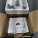 Singing Machine Portable Karaoke Machine for Adults & Kids with Wired Microphone, White - Built-In Speaker, Bluetooth with LED Disco Lights - Karaoke System with CD+G Player & USB Connectivity