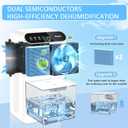 Dehumidifier for Home 1000 sq.ft - Quiet Small Dehumidifier with Hose for 3 Gear Timer, Auto Shut Off, Aromatherapy, Sleep Mode, 7-Color LED Light, for Bathroom, Bedroom, Basement (Snow White)