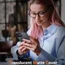 FNTCASE for iPhone 13 Mini Case: for iPhone 12 Mini Case [Compatible with Magsafe] Translucent Matte Magnetic Phone Cover - Military Grade Drop Protection Shockproof Protective Cases - Black