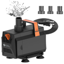 AquaMiracle 1200GPH Submersible Water Pump Pond Pump(4500L/H, 70W), Water Fountain Pump Aquarium Water Pump with Flow Control for Fish Tank, Waterfall, Statuary, Filtration, Water feature, Hydroponics