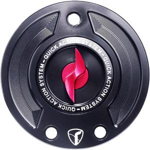 VITINO Gas Cap Quick Action Fuel Tank Cap Lightning Key CNC Motorcycle Accessories Fit For BMW F800GS RNINET S1000RR M1000R (Red)