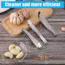 3 x 3pcs Stainless Steel Garlic Peeler, Garlic Skin Remover Garlic Tweezers Simple Fish Bone Tweezers Portable Garlic Peeling Clips Prevent Garlic Smell on Your Hands Tool for Cooking Kitchen