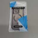 NITITOP Compatible with iPhone 13 Pro Case Cute Clear Glitter [Compatible for MagSafe] Plating Heart Sparkle Bling Magnetic Girl Women Electroplated Frame Camera Protection Back Cover - Purple