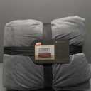 UGG Remina Comforter Set 5 Piece Bed in a Bag with Throw Blanket, Decorative Pillow, Shams, and Reversible Comforter Hypoallergenic Washable Luxury Plush Warm Fluffy Bedding Set, King, Charcoal Grey