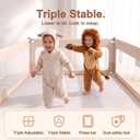 3 Piece Bed Rail for King Bed, No Gap & No-Drill Baby Bed Rail, 3-Sides for King Size