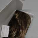 Brown Long Layered Synthetic Hair Wigs for Women with Bang Mixed Blonde for Daily Party Use (W6237#8H124-613)