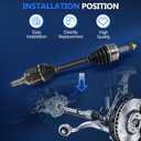 Maxfavor CV Axle Front AWD Fit for 2013 2014 2015 2016 2017 2018 Toyota RAV4 CV Axle 2.5L L4 SE LE XLE Limited 4-Door, CV Axles Joint Shaft Assembly Front Left Right (Passenger Driver) Side