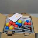 Baby Playpen with Mat, 50x50 Inch Playpen with Mat Waterproof for Babies and Toddlers Play Pen Playards Safety Gate Fence Active Center Indoor (Dark Grey + Mat)