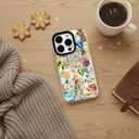 for iPhone 13 & iPhone 14 Case [Military-Grade Drop Protection/Luxurious Soft TPU Protective/Camera Protection/for Women & Girls]-Vibrant Sicilian Mediterranean Collage Art (YellowSun)