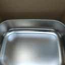 Stainless Steel Litter Box, 22.8x16.5"x6" Oval Stainless Steel Cat Litter Box Extra Large, XL Metal Litterbox for Big Cats, Non Stick Surface, Easy to Clean