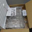 Dish Drying Rack, Double Layered countertop Kitchen Organizer with Drainage Large Bowl Rack and Storage Rack with Drainage Board, Suitable for Kitchen Bars (Silver) (Small)