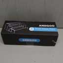 ANDGOO Large Acrylic Display Risers, 2 Sets(11.2L~11.6L~12L) Clear Rectangular Showcase Collectibles Display Shelf, Retail Desktop Risers Display Stand for Organize and Decoration