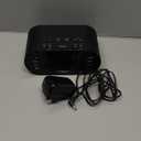 Timex Alarm Clock for Bedroom with FM Radio and 10 Station Presets, Clock Radio with Dual Alarms, USB Charger, Large Display, Sleep Timer, and Snooze  Black (T232B)