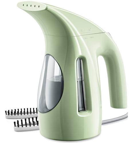 HiLIFE Steamer for Clothes, Portable Handheld Design, 240ml Big Capacity, 700W, Strong Penetrating Steam, Removes Wrinkle, for Home, Office and Travel(ONLY FOR 120V)(Green)