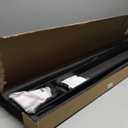 Togu TG-6018 48 inches Solid Standoffs Heavy-Duty Commercial Grade-304 Stainless Steel Push Pull Door Handle/Barn Door Pull Handle/Glass Pulls, Matte Black Finish (48 in (Length)/1.58 x 0.39 in (Front x Side))