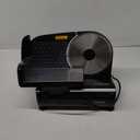 Meat Slicer,CUSIMAX Electric Deli Meat Slicer for Home,2 Removable 7.5''Stainless Steel Blades and Pusher,1-15mm Adjustable Thickness Food Slicer Easy for Cut Meat,Cheese,Bread (7.5"x2 Blades, Bright Black)