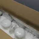 Lightdot 31" 5-Light Modern White Bathroom Vanity Light - Plastic Globes, Dimmable G9 Bulbs Included & Easy Install (120V)