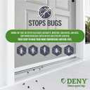 M-D Building Products 40717 Vinyl DENY Heavy-Duty U-Shape Slide-On Under Door Seal, Easy-to-Install, Weatherproof Seal for Doors, Bug Stopper, Effective Draft Blocker, Ideal for Home (36 Inch, White)