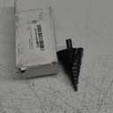 12 Sizes Step Drill Bit, 1/4 to 2-3/8 inch Black High Speed Steel Drill Cone Bits for Sheet Metal Hole Drilling Cutting, Sprial Unibit Extra Large 2-3/8 inch