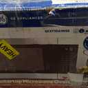 GE 4-in-1 Countertop Microwave Oven, 1.0 Cu Ft, 1050W Convection Microwave with Air Fry & Broil, Compact and Quiet, Stainless Steel, Ideal for Apartments, Dorms & Offices, GCST10A1WSS