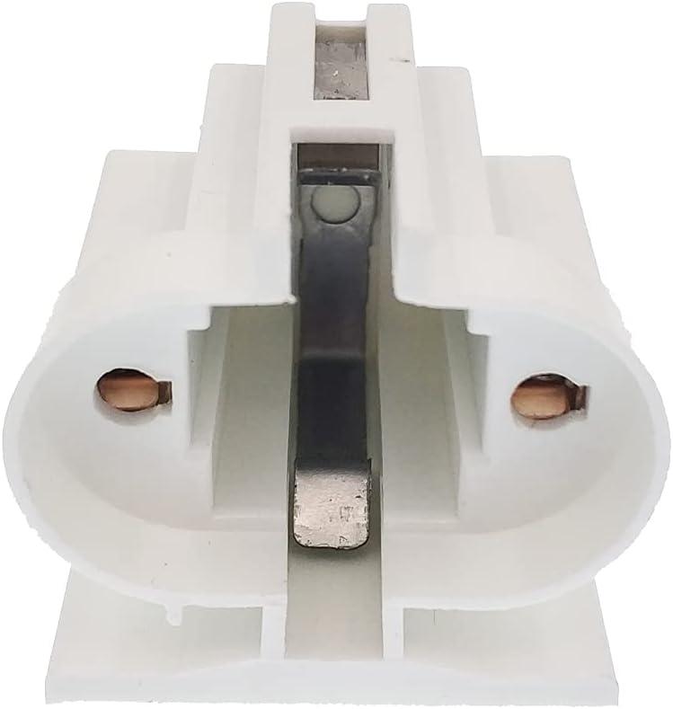 E-Simpo 6pcs G23 G23-2 Lamp Holder 5W 7W 9W 2-Pin Horizontal, Screw-Down Light Socket Compact Fluorescent Lampholder (G23)