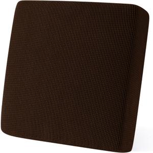 SUBRTEX Couch Cushion Slipcover Slip Covers Loveseat Stretch Durable Chair Sofa Spandex Elastic Furniture Protector for Settee Seat for Replacement in Livingroom, Small, Chocolate (Small, Chocolate)