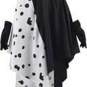 Beita Cruella Devil Costume Women Dress Cosplay Outfit for Halloween