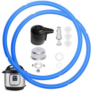 11 PCS InstantPot Accessories for Duo 5, 6 Qt and Duo Plus 6 Qt, Replacement Parts Include Sealing Ring, Steam Release Valve, Anti-Block Shield, Float Valve and Gasket (Blue)