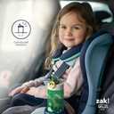 Zak Designs Disney Moana Sage Kids Water Bottle For School or Travel, 16oz Durable Plastic Water Bottle With Straw, Handle, and Leak-Proof, Pop-Up Spout Cover (Moana, Maui)