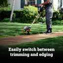 Worx Cordless String Trimmer & Lawn Edger, 12'' Electric Weed Wacker with Command Feed, 20V Weed Eater with 4.63 LBS, Batteries & Charger Not Included, WG163.9