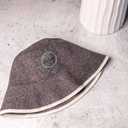 Halsa Sauna Hat, Natural Wool Sauna Cap for Men and Women, Eco-Friendly Insulating Headgear for Spa, Steam Room, Banya, Bathhouse, Comfortable, Breathable, Handmade, One Size Fits All