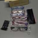 Gaoye 1.5 Reading Glasses for Women, 6 Pack Fashion Readers, Spring Hinge Eye Glasses, Blue Light Reading Glasses