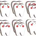 12 Set Tooth-Shaped Sticky Notes 2.36 x 3.07 inch Nurse Tooth Notepad for Dentists Teeth-Themed Memoo Pads Sticky Funny Office Decor for Dental Office Supplies Dental Assistant Gifts