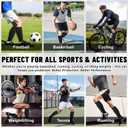4 Pack Shin Guards Kids and Elastic Ankle Straps, Calf Compression Sleeve with Honeycomb Pads, Shin Guards Soccer, for Sprains, Achilles Pain, Sports Running (Small, Black)