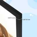 CRUGLA 4x6 Picture Frame Set of 10, Photo Frames Display 4 by 6 Picture, Clear Protective Front, for Wall or Tabletop Display, Black