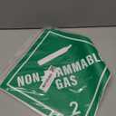 10 Pack Class 2.2 Non-Flammable Gas Stickers Waterproof Vinyl Self Adhesive Placard Removable Signs for Shipping Transportation