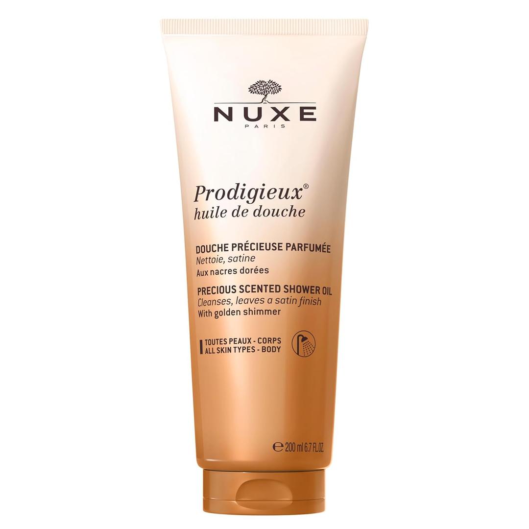 Nuxe Prodigieux Vegan Body Wash Moisturizing Scented Cleanser With Sweet Almond Oil, Made in France, 6.7 Fl Oz