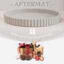 Decorative Tray for Coffee Table, Living Room, Side Table, 11" Gray Round Concrete Home Decor Serving Trays for Accent Table, Console Table