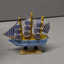 Blulu 12 Pieces Sailing Ship Model Decor 12 Style Plastic Miniature Sailing Boat Model Handmade Vintage Nautical Sail Ship for Tabletop Ornament, Ocean Theme and Home Decor