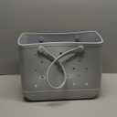 BOGG BAG - Tote for Beach, Pool, Boat, Sports - All Purpose EVA - White Buttons