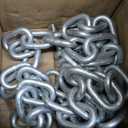 MARINE SYSTEM Galvanized 5/16" Anchor Chain 2 PCS 3/8" Anti-Off Shackles, Boat Anchor Chain, Anchor Chains for Boats, Galvanized Chain with Shackles